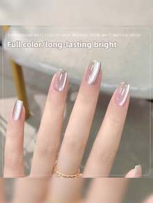 1 Chai Mùa Hè 12Ml Gel Sơn Móng Tay Dopamine Thủy Tinh, 2024 Trái Cây Mới Kẹo Cứng Đá Trong Suốt Bộ Màu, Cho Làm Móng Tay Sử Dụng - Bạc - Xem 6