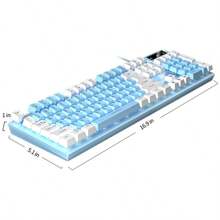 YINDIAO Silver Carving K500 Backlit Keyboard, Wired, Compatible With Desktop, Laptop, Game And Office Device