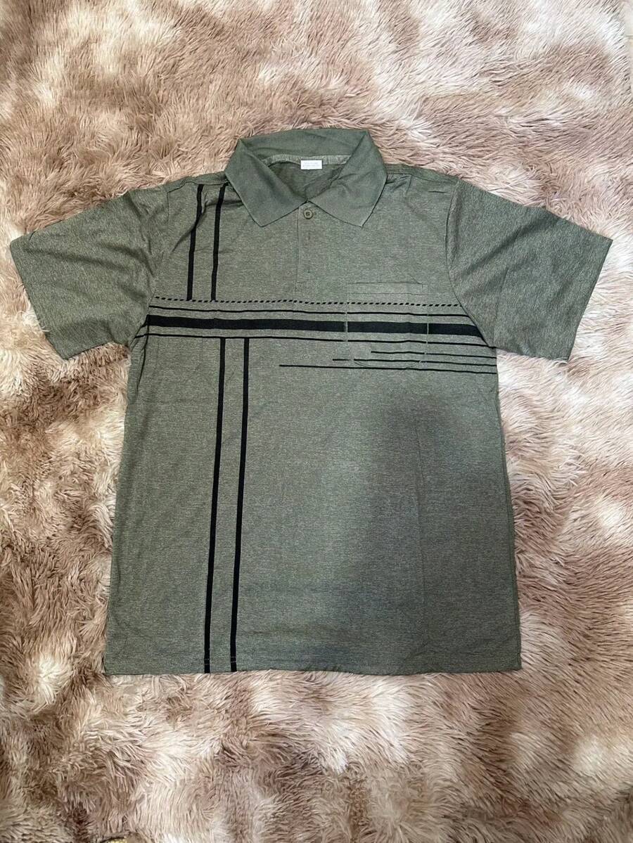Men Polo Shirts - 綠色 - 查看 1