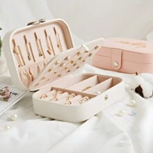 Caixa De Jóias Personalizada Da Moda Personalizada Com Nome, Caixa De Jóias Personalizada Para Meninas, Caixa De Viagem Para Jóias De Colar, Anel, Brinco, Presente De Madrinha, Lembrancinhas De Festa De Casamento, Lindos Presentes Para O Dia Da Mãe, Presentes Para Irmãs E Familiares Durante Feriados