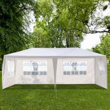 3 X 6m Four Sides Waterproof Tent With Spiral Tubes White