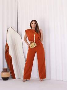 Women Two-Piece Outfits - Brown - View 2
