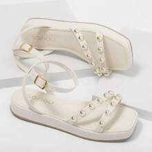 Women Flat Sandals - White - View 1
