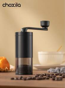 choxila 1 pièce Moulin à café manuel avec grand réservoir à poudre, portable et visible, style sobre, pour usage à la maison, en dortoir ou au bureau, accessoires à café, fournitures scolaires pour la rentrée - Meuleuse manuelle noire - Voir 5
