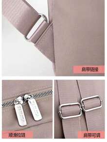 Women Fashion Backpacks - 淺灰紫 - 查看 7