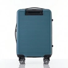 Carry-On Luggage 20 Inch Front Open Luggage Lightweight Suitcase With Front Pocket And USB Port, 1 Portable Carrying Case - 青碧色 - 查看 5