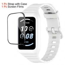 Replacement Silicone Strap Case Compatible With Honor Band 9 Watchband Sport Bracelet For Honor Band 9 Protection Cover Case For Men And Women As A Gift For Students Returning To School