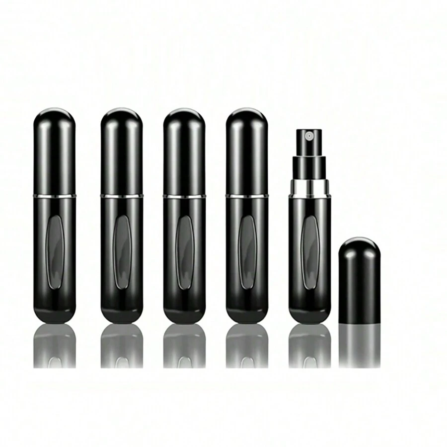 5入組可從底部灌裝的香水補充瓶，化妝品便攜式噴霧瓶，旅行用容器組 - 5個裝分裝瓶 - 查看 1