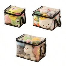 1pc  "Space-Saving Design"  Large Transparent Toy Storage BinsWaterproof, Multi-Use Organizer For Building Blocks & Plush Toys,Perfect For Bedroom, Bathroom, Office Desk Room Decor Home Decor Fall Decor Bedroom Decor - Multicolor - View 23