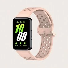 1pc Comfortable Breathable Style Colorful Buckle Silicone Wrist Strap Compatible With Samsung Galaxy Fit 3 R390 Rubber Replacement Bracelet Compatible With Galaxy Fit3 Silicone Watch Bands ﻿ As A Gift For Students Returning To School - Samsung Galaxy Fit 3 - View 11