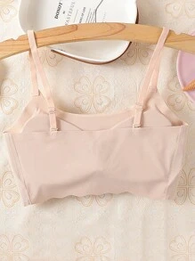 Women's Seamless, Wire-Free Comfortable Camisole Bra - Apricot - View 2