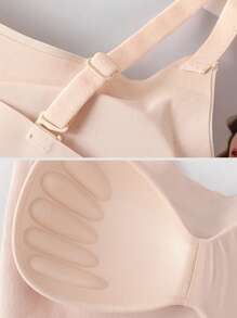 Women's Seamless, Wire-Free Comfortable Camisole Bra - Apricot - View 4