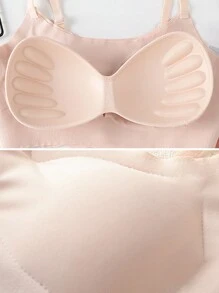 Women's Seamless, Wire-Free Comfortable Camisole Bra - Apricot - View 6