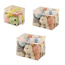 1pc  "Space-Saving Design"  Large Transparent Toy Storage BinsWaterproof, Multi-Use Organizer For Building Blocks & Plush Toys,Perfect For Bedroom, Bathroom, Office Desk Room Decor Home Decor Fall Decor Bedroom Decor - Multicolor - View 19