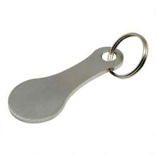 Mini Aluminum Keychain Shopping Cart Token - Small Aldi Quarter Stand Keychain, Suitable For Grocery Shopping Carts, 3 Pieces Silver, Silver - Multicolor - View 12