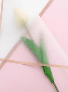 FEPK 20入組白色花店禮品包裝紙,用於聖誕節裝飾,防水花卉包裝紙,適用於花束,diy工藝和禮品包裝 - 白色 - 查看 6