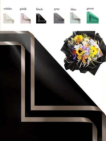 FEPK 20入組白色花店禮品包裝紙,用於聖誕節裝飾,防水花卉包裝紙,適用於花束,diy工藝和禮品包裝