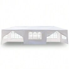 10'x30' Outdoor Party Tent With 8 Removable Sidewalls Waterproof Canopy Patio Wedding Gazebo - White - View 9