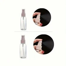 1 set de botellas recargables para cosméticos de viaje, set portátil de bolsa de aseo con botellas de spray, lociones, champú, cremas, frascos vacíos (tarjeta al azar), accesorios portátiles de almacenamiento - Multicolor - Ver 3