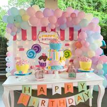 130 piezas Globos de látex de colores pastel arcoíris de primavera, globos redondos de helio macarrón multicolor adecuados para decoración de arcos para fiestas de cumpleaños, bodas, aniversarios, temas de unicornio, caramelos y mariposas