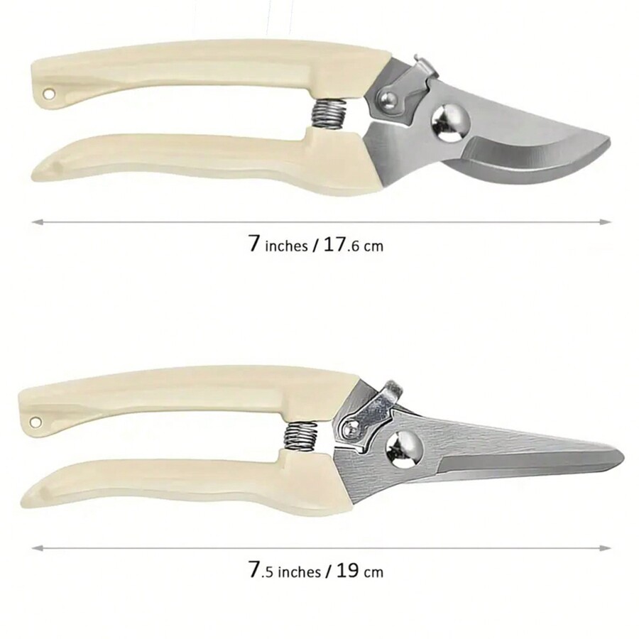 2Piece Garden Pruning Shears Set With Sharp Blades, Suitable For