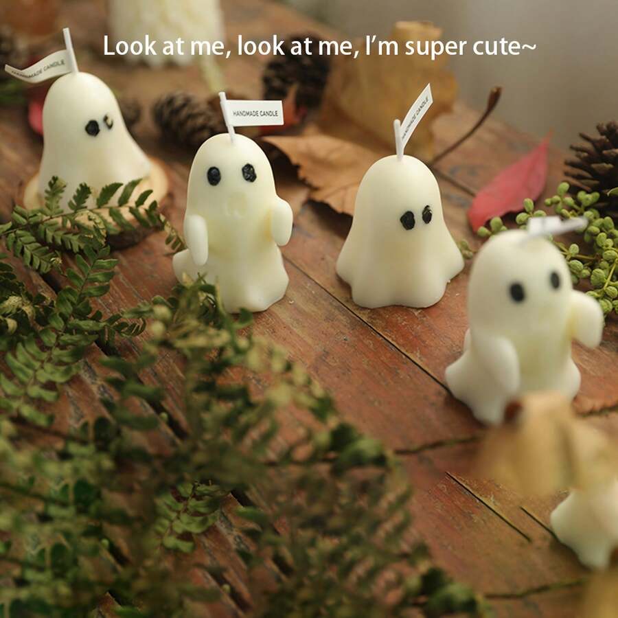 6 In A Box, Cute Little Ghost Scented Candles For Halloween - Multicolor - View 1