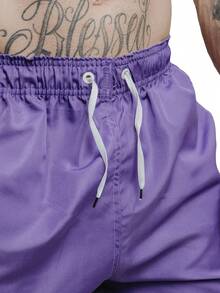 Men T-Shirt Co-Ords - Purple - View 3