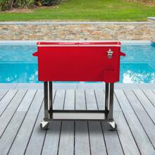 80Qt Drain Pipe Freezer Incubator - Red - View 2