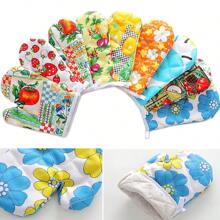 2 Piezas Guantes microondas Guantes de Cocina Guantes para microondas agarraderas Guantes aislantes de Calor para Hornear Guantes Anti escaldaduras Guantes De Horno, Cordón Impreso De Algodón De Poliéster Para Cocinar Guantes De Microondas Para Horno De Cocina - Multicolor - Ver 7