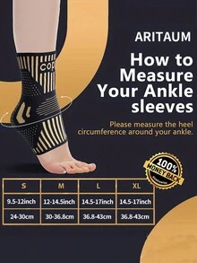 1 Pair Copper Compression Foot Sleeves For Boy And Girl - Multicolor - View 4