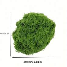 10/20/50/100/200/500g DIY Musgo artificial para decoración interior - Plantas verdes de poliéster realistas para bonsái, recipientes de vidrio y paisajes de escritorio, sin recipientes, perfecto para Halloween y decoración del hogar