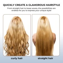 UKLISS Multi-Functional Electric Curling Hair Brush, Ceramic Heating Hair Styler