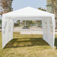 3 X 6m Four Sides Waterproof Tent With Spiral Tubes White