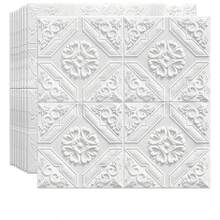 10pcs 3D Self-Adhesive Wall Stickers Wallpaper For Bedroom Ceiling - Multicolor - View 5