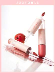 JUDYDOLL DUO COLOR LIP MUD 7g, Dual-Tip Lip Gloss, Lip Balm, Lip Oil, Moisturizing Mirror Finish Matte Lipstick, Versatile Dual Texture For Self-Use, Gifts, Dates, Holidays, Unique Niche Product, New Arrival, Different From Ordinary, Gift For Friends, Girlfriend, Wedding Essentials, Wedding Guest, Bachelorette Party, Japanese Doll Makeup, Natural School Makeup, Sweet Makeup, Blood Color Makeup, Date Makeup - #S01 - Xem 2