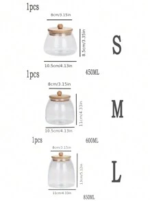 Transparente Glas Tee-Dose, verschließbare Aufbewahrungsdose für Gewürze, lose Tee mit Deckel - Braun - Übersicht 7