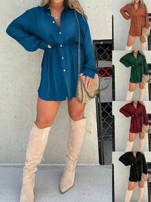 Women Bodysuits - 藍色 - 查看 6