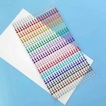 15 Màu Tóc, Cơ Thể, Mặt, Móng Tay, Miếng Dán Đá Quý Mắt Để Trang Trí Sáng Bóng - Nhiều màu - Xem 3