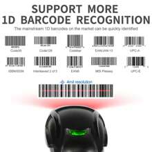 Leitor De Codigo De Barras Com Fio  Tipo de conector do cabo USB 110V/220V - Preto - Visão 5