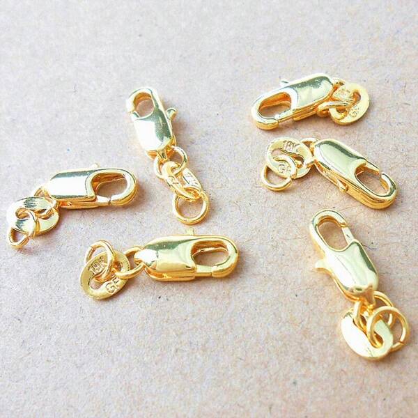10pcs Wholesale Making Jewelry Connector Gold Silver Lobster Clasps Necklace