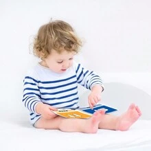 1 套 4 本西班牙语儿童第一图画书。孩子们最喜欢的词汇书。圆角设计，对孩子安全。增强儿童的认知能力。适合圣诞节、感恩节、新年礼物 - 白色 - 查看 5