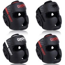 GINGPAI BOXING Casque de boxe professionnel pour adultes et adolescents, casque fermé pour l'entraînement en kickboxing, casque de protection épais pour le combat à l'entraînement en taekwondo, muay thaï, pour hommes et femmes