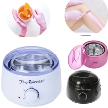 kit Calentador/Fundidor de Cera Española para Depilación Profesional con 300 grs de cera + 10 Aplicadores, Cera Española para Depilación de vello facial y vello corporal - Rosa - Ver 7