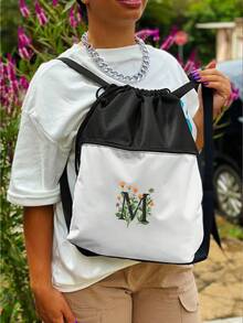 Men Tote Bags - Black and White - View 2