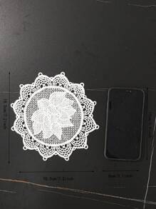 1pc Kitchen/Dining Room/Living Room Decorative Table Mat, Embroidered, Heat Resistant, Scratch Proof, Dust Proof, Suitable For Weddings, Parties, Gifts, Birthdays