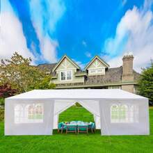 10'x30' Outdoor Party Tent With 8 Removable Sidewalls Waterproof Canopy Patio Wedding Gazebo - White - View 5