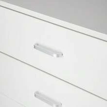 Modern Simple 3-Drawer Dresser - White - View 9