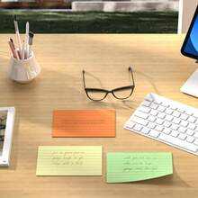 500 Pcs Index Cards, 3x5 Inches Colored Flash Cards With Ring, Lined Notecards Ruled Study Card Flashcards Heavy Note Cards For Studying, Learning, School, College - As Shown - View 4