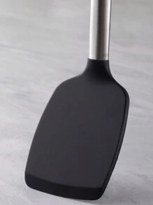 Silicone Kitchen Cooking Utensil Set, 43 Pcs Spatula Set With Stainless Steel Handle, Non-Stick Heat Resistant - Best Cookware Set-(Black) - Black - View 9