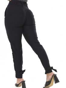 Women Sweater Pants - màu đen - Xem 2